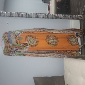 Bright Multi Colored Kaftan perfect for the summer one of a kind...GET IT NOW!!!